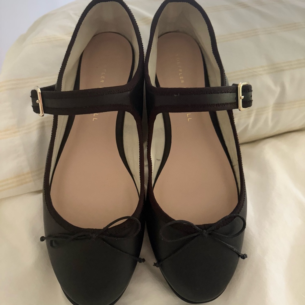 Loeffler Randall Platform Black Ballet Flats